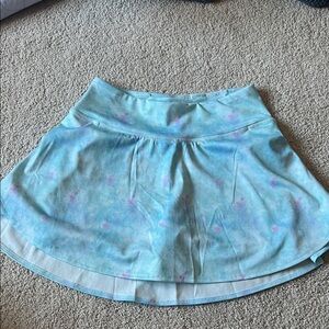 Nicole Miller Sport Light Blue Tie-Dye Circle Skater Skirt